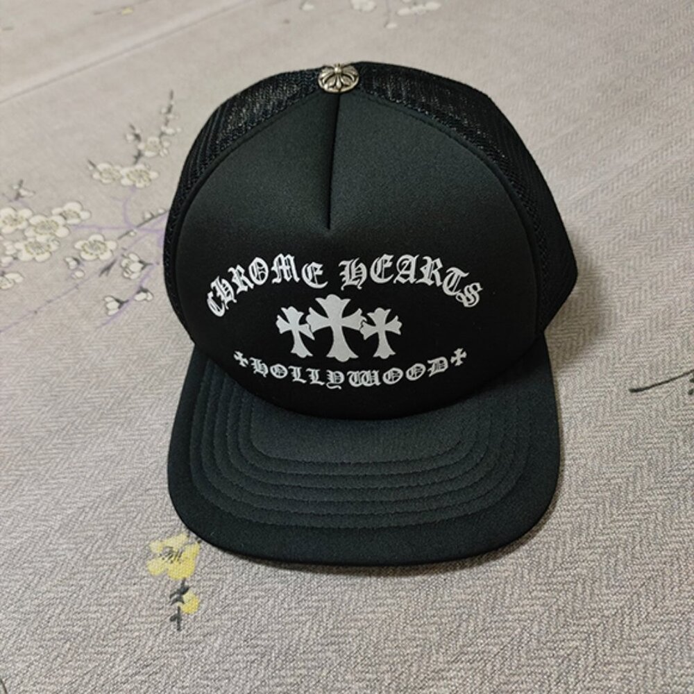 Chrome Hearts Black Hat